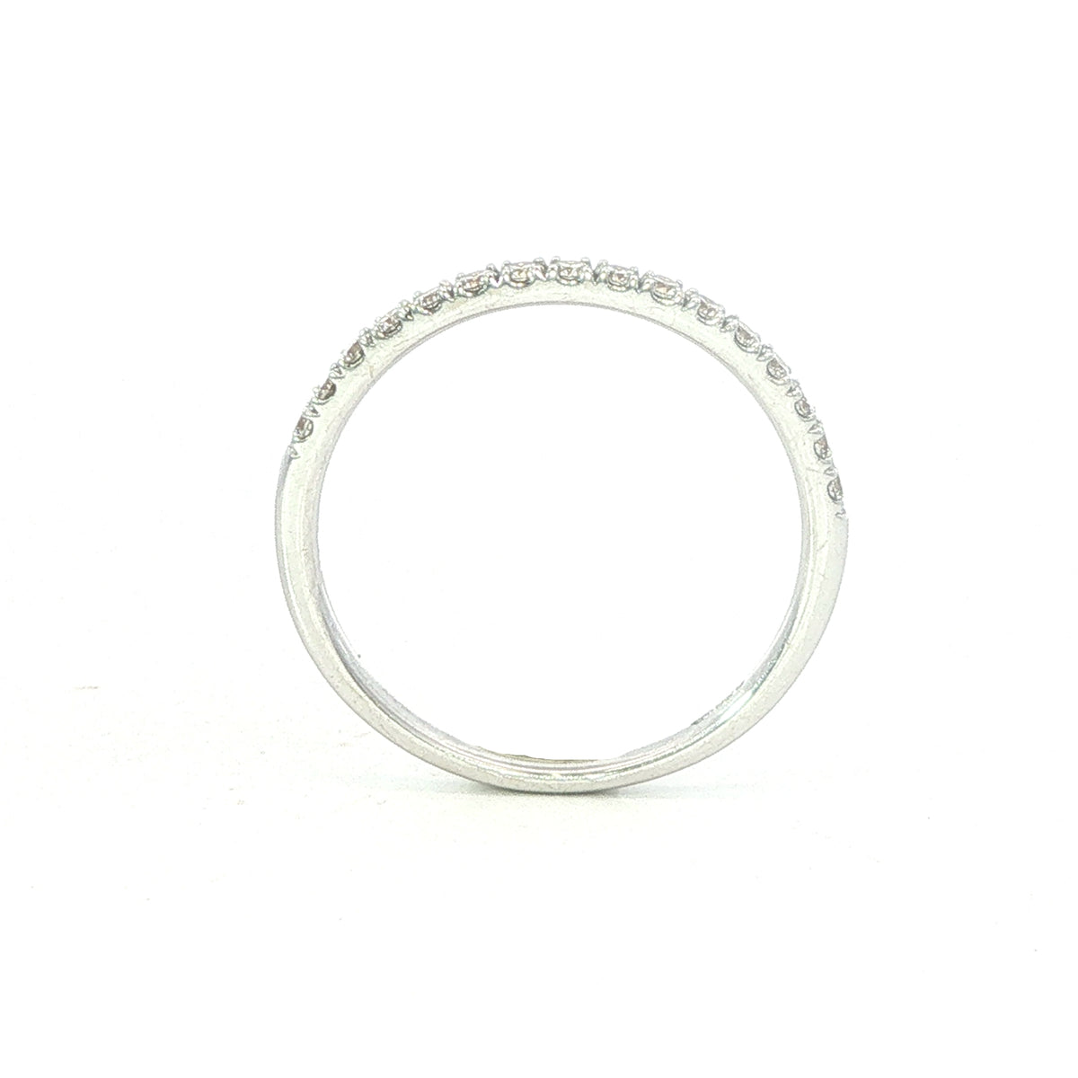 Ultra Fine Modern Diamond Half Eternity Ring
