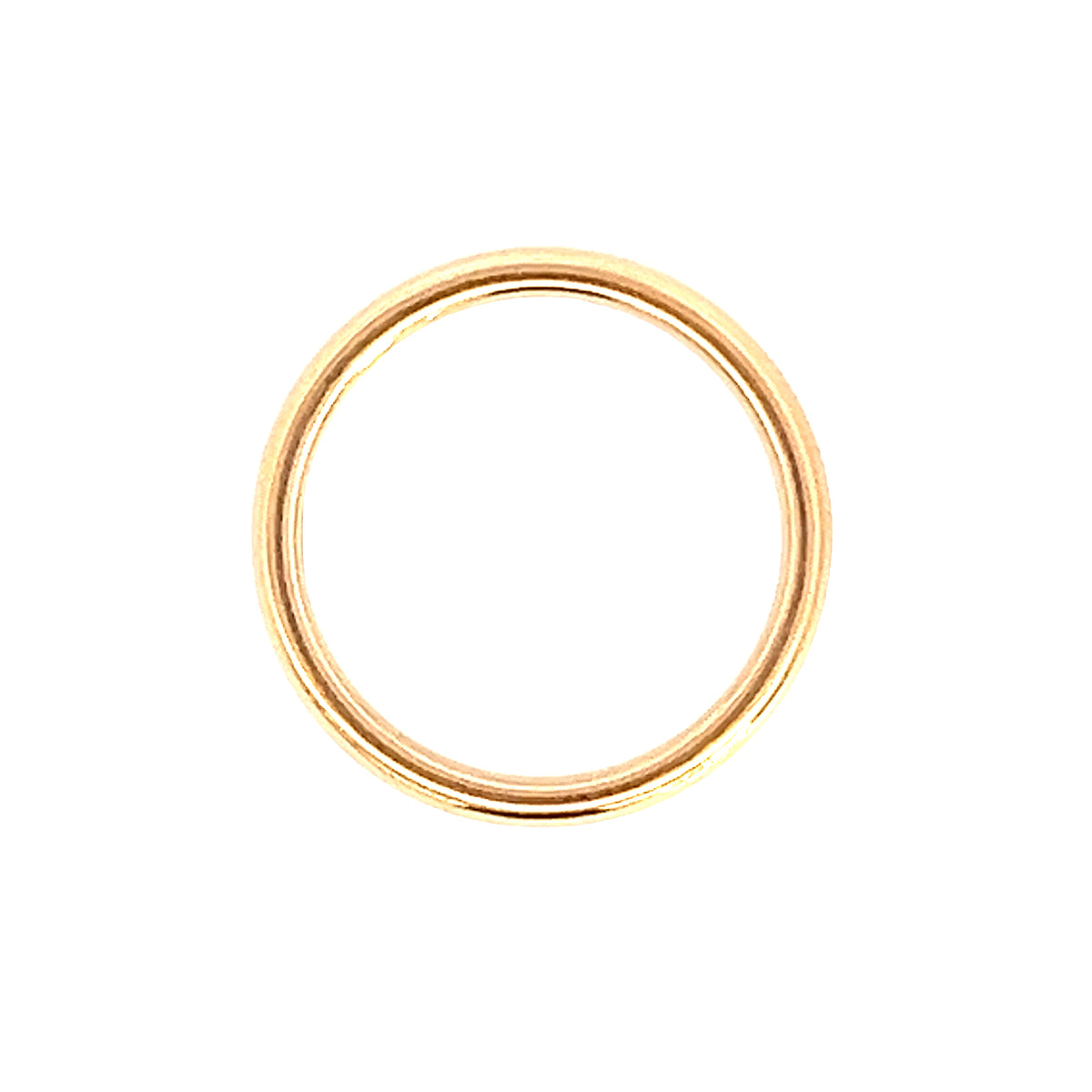 18 Carat Rose Gold 3mm Heavy Court Band