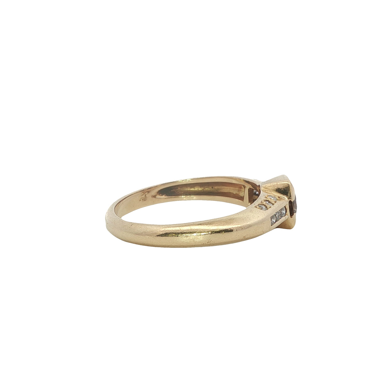 Modern Cognac Diamond Ring