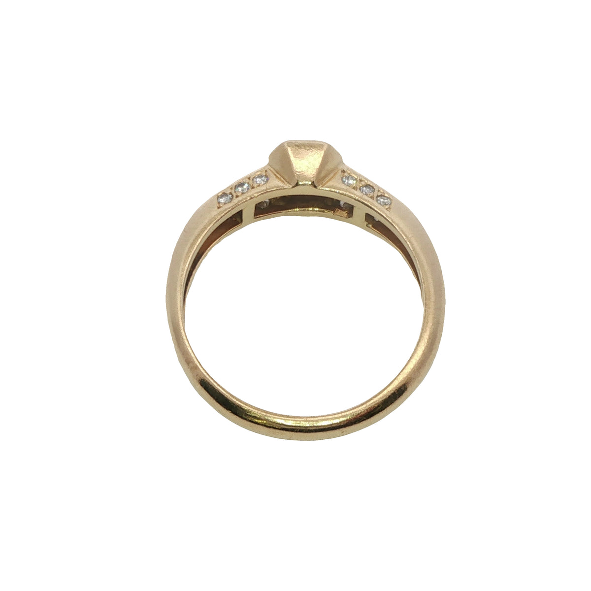 Modern Cognac Diamond Ring