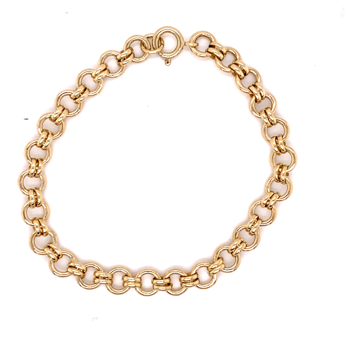 9 Carat Yellow Gold Rio Style Bracelet