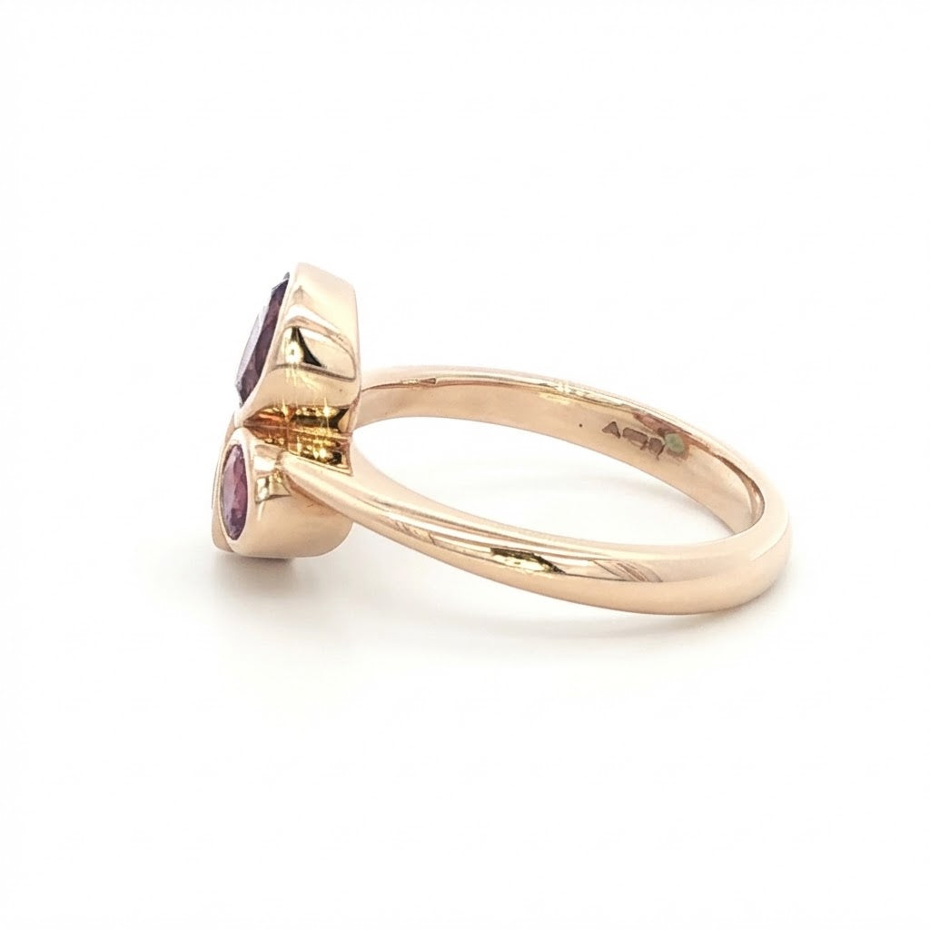 9 Carat Yellow Gold 3 Stone Ring