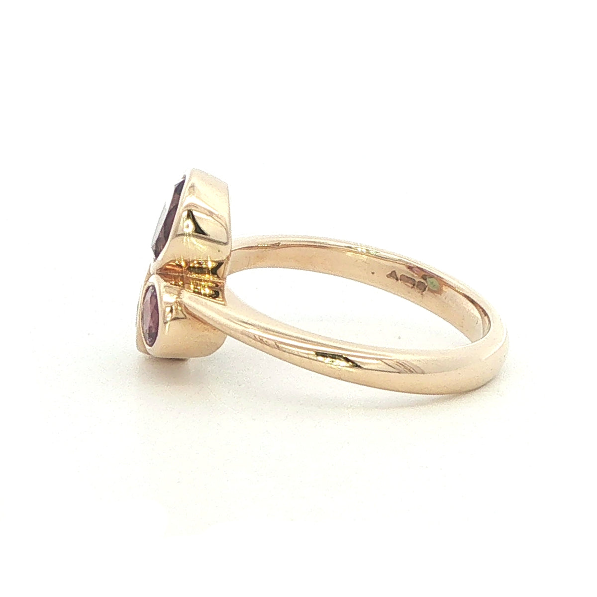 9 Carat Yellow Gold 3 Stone Ring