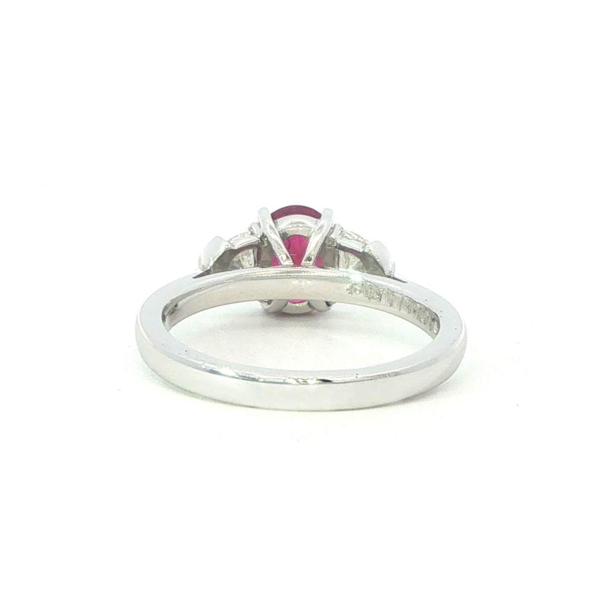 A Platinum Ruby and Diamond Ring