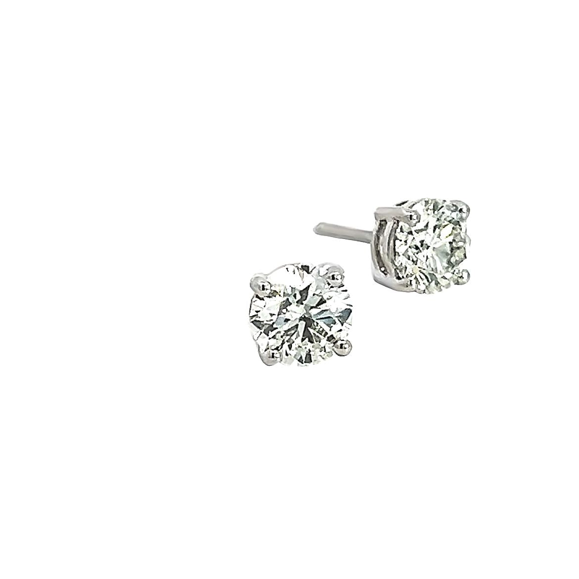 Diamond Studs in 18 Carat White Gold - 2.02 Total Carats