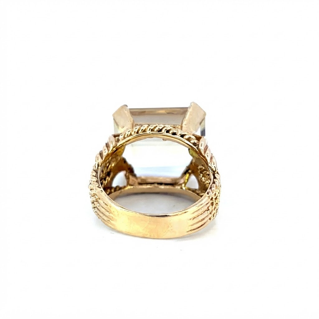 1970s Chunky Citrene Ring