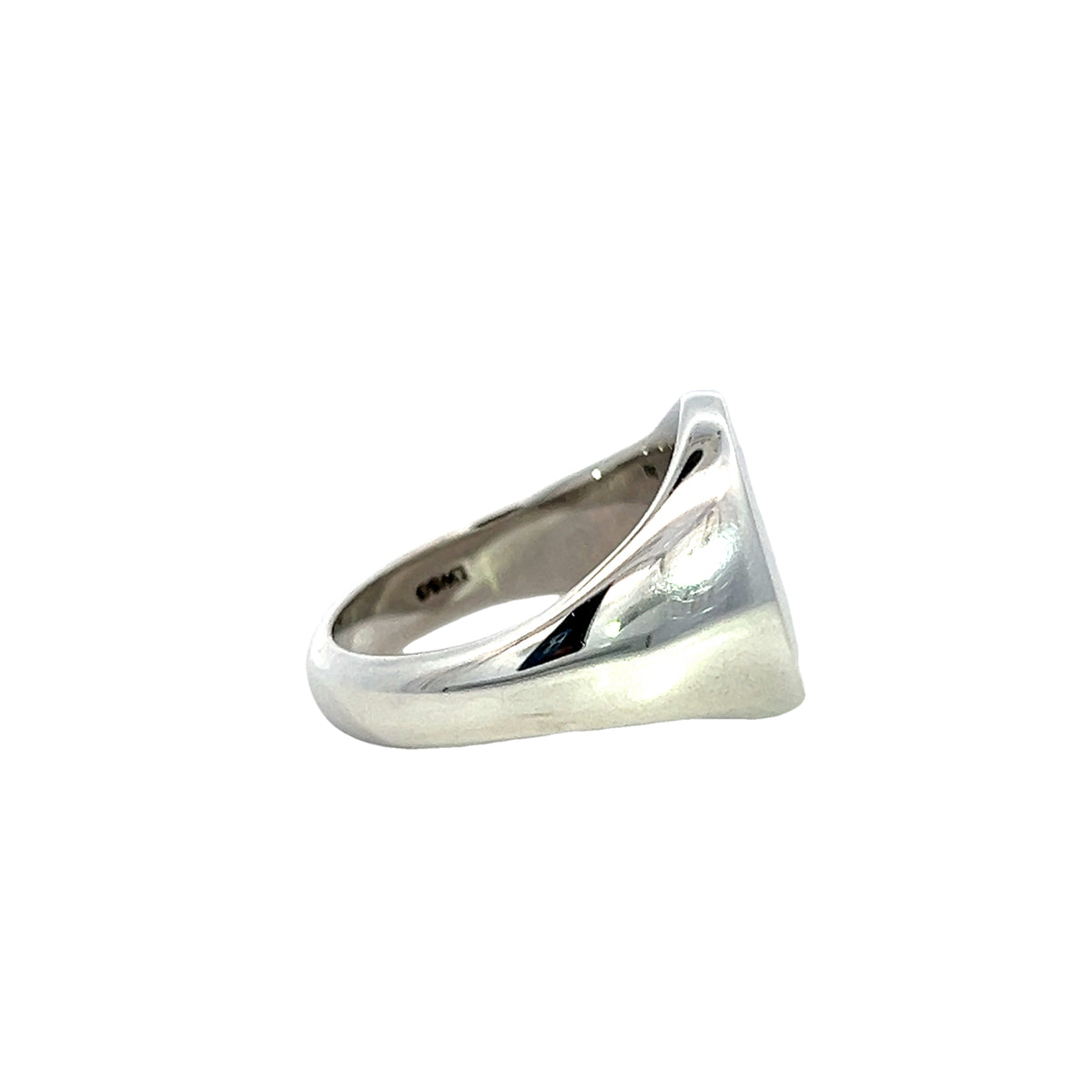 Sterling Silver Oval Signet ring - 16 x 13mm