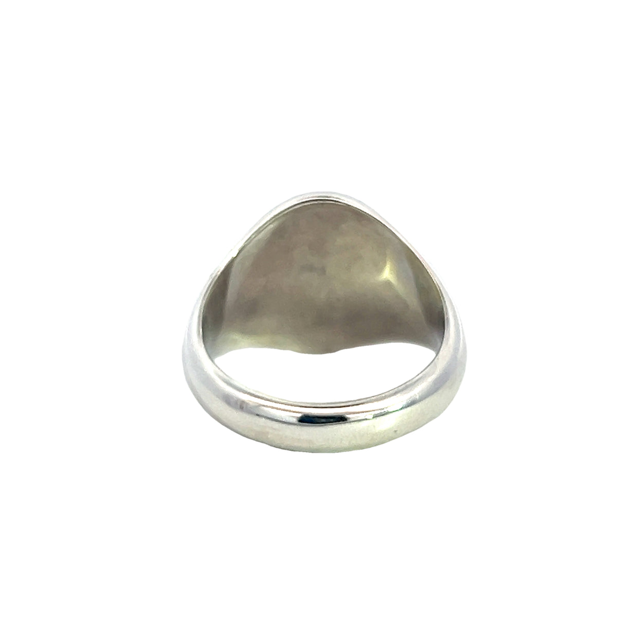 Sterling Silver Oval Signet ring - 16 x 13mm