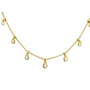 18 Carat Yellow Gold Diamond Fringe Necklace 0.53 carats