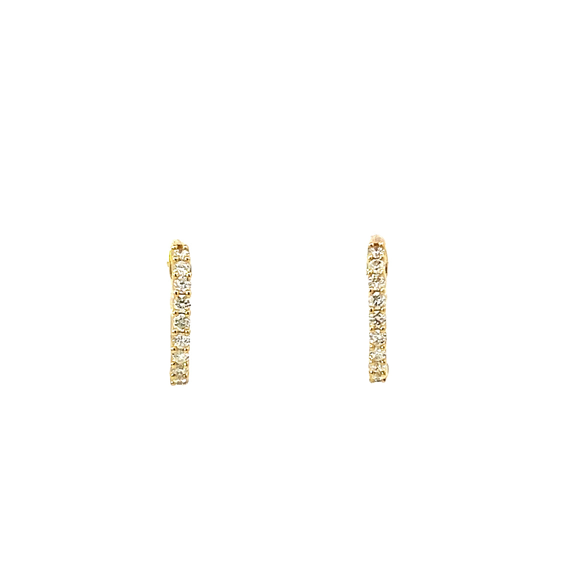Hinge Diamond Hoops with Scooped sides - 0.25 Carats G VS