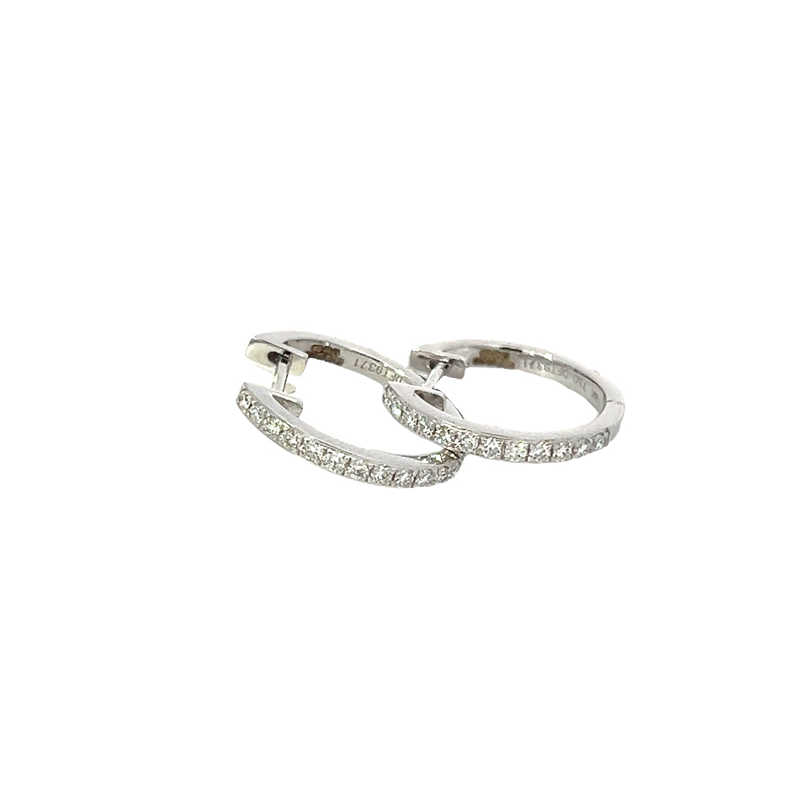 18 Carat Diamond Hinge Hoops - 0.25Cts