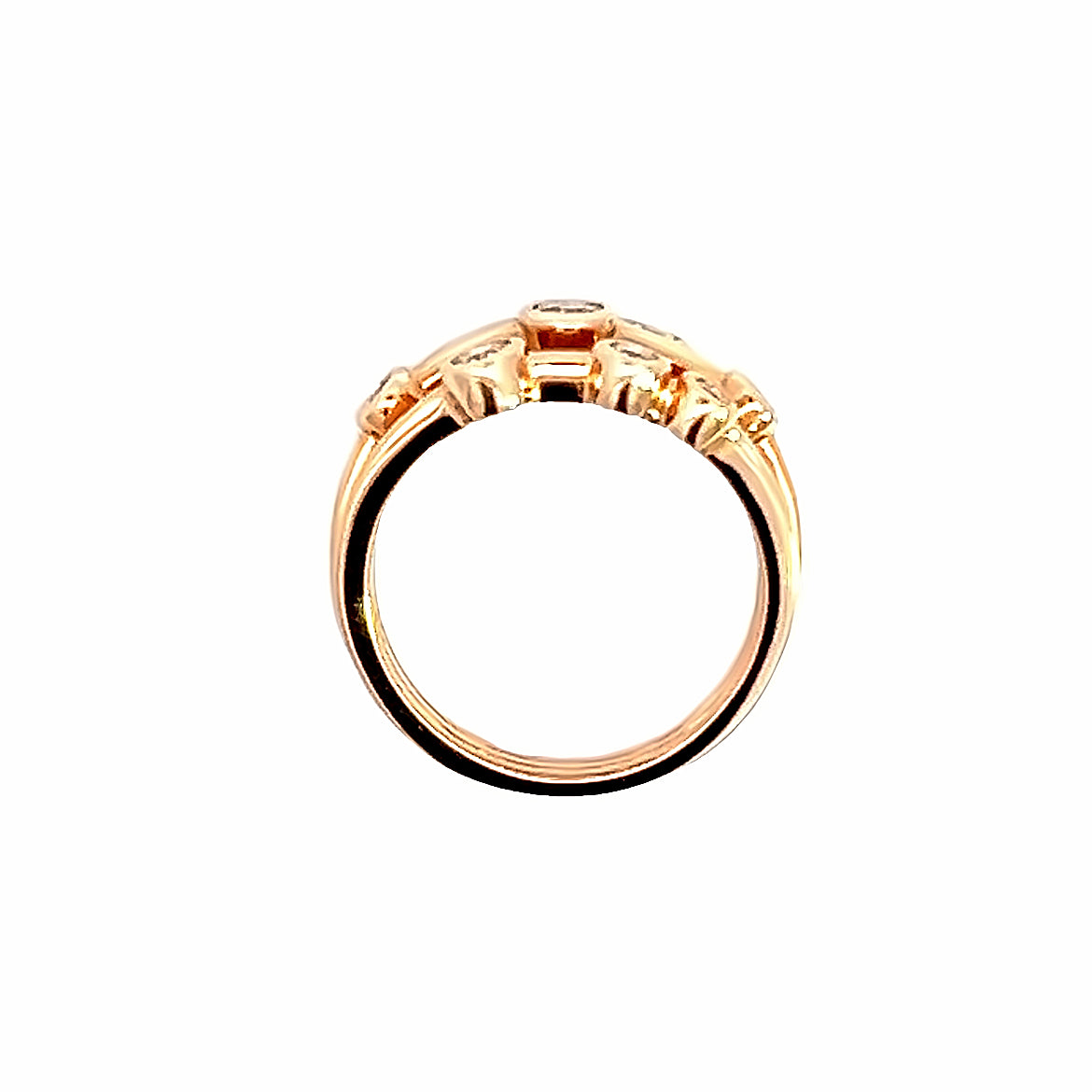 18 Carat Rose Gold and Diamond 0.51 Carat Bubbles Ring