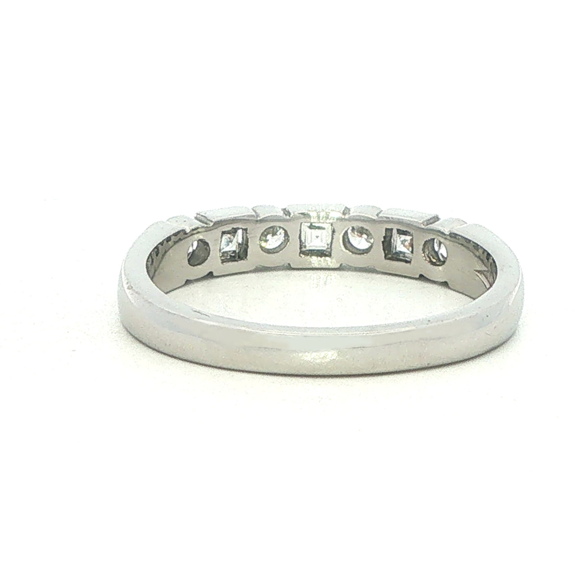 A Platinum and Diamond Eternity Style Ring - 0.58 Carats