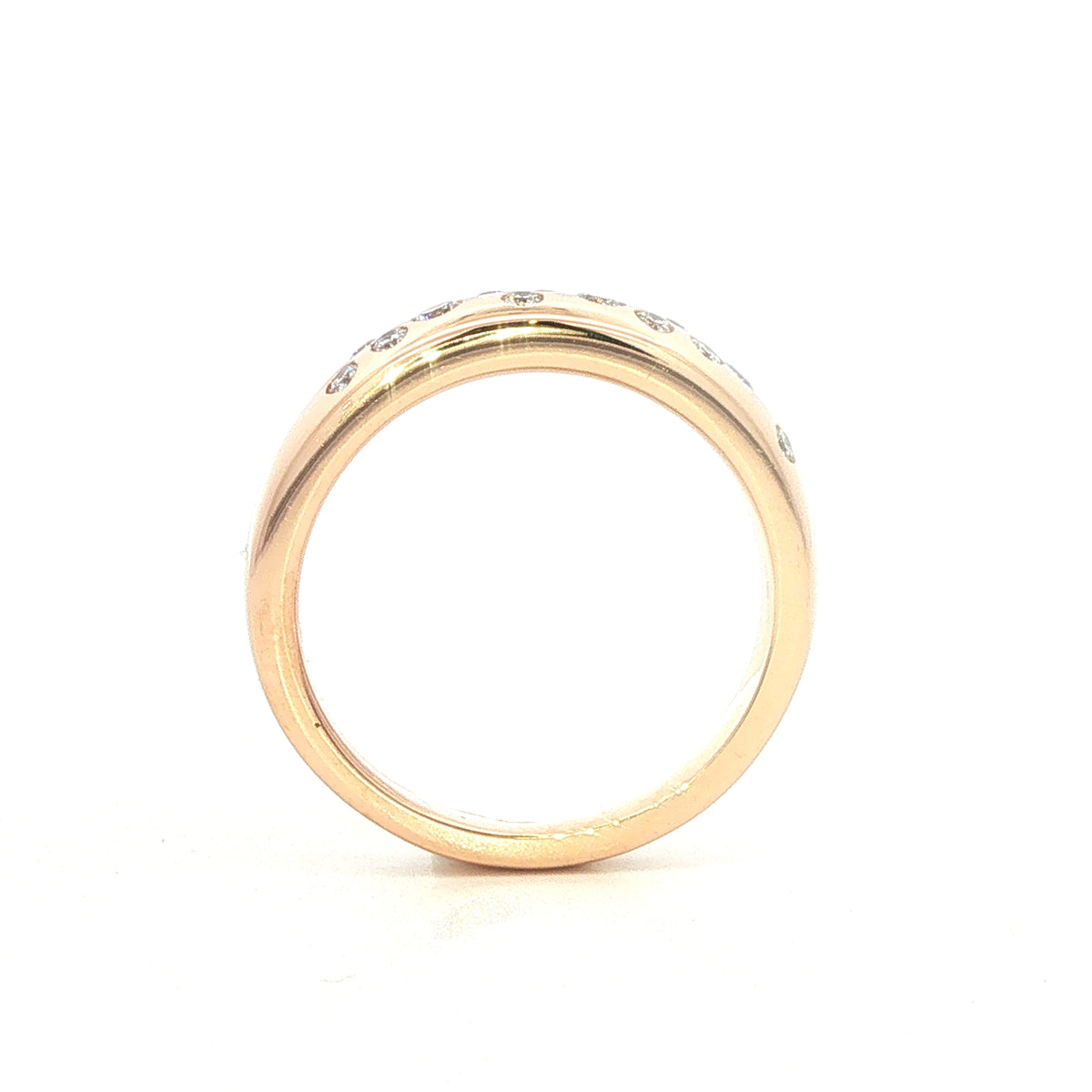 18 Carat Rose Gold and Diamond Scatter Set Diamond Ring 0.24 Ca