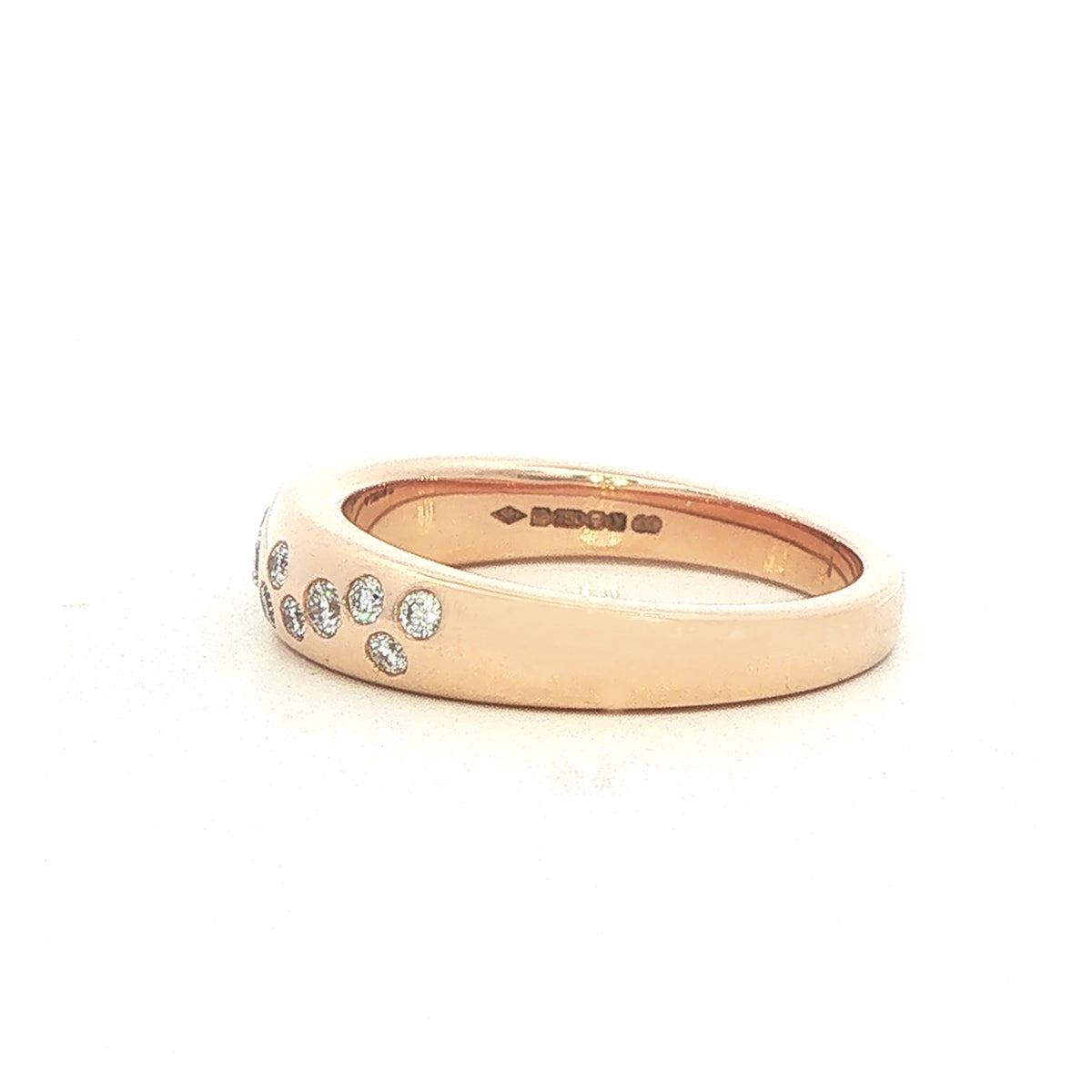 18 Carat Rose Gold and Diamond Scatter Set Diamond Ring 0.24 Ca