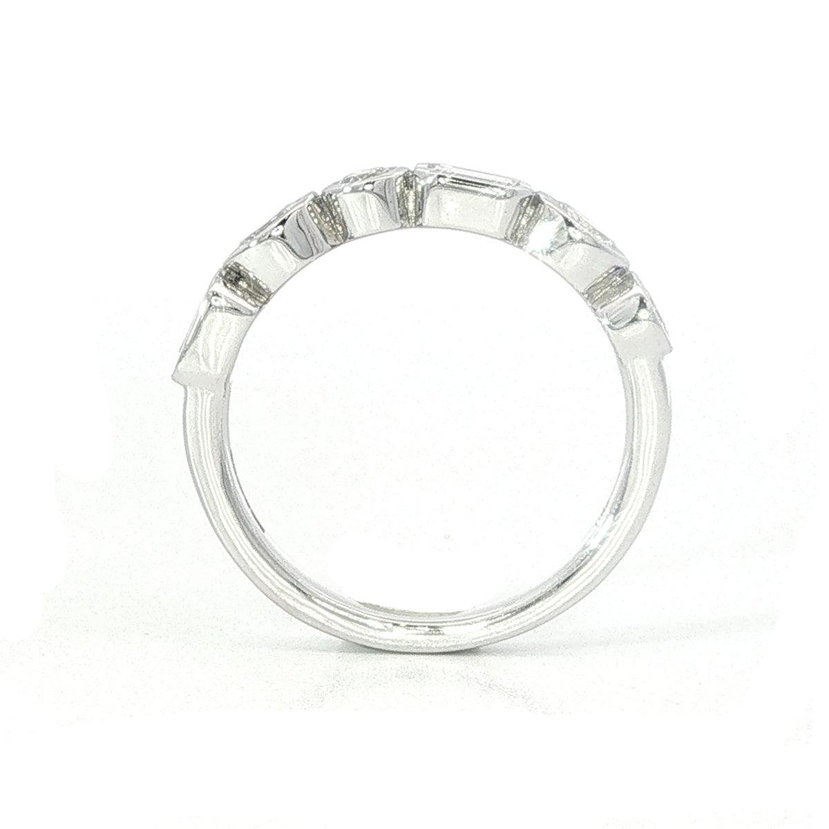 18 Carat White Gold And Diamond Ring 0.76 Carats