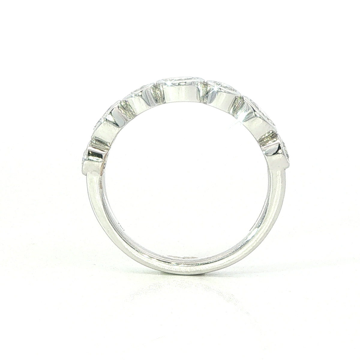 18 Carat White Gold and Diamond Ring 0.76 Cts