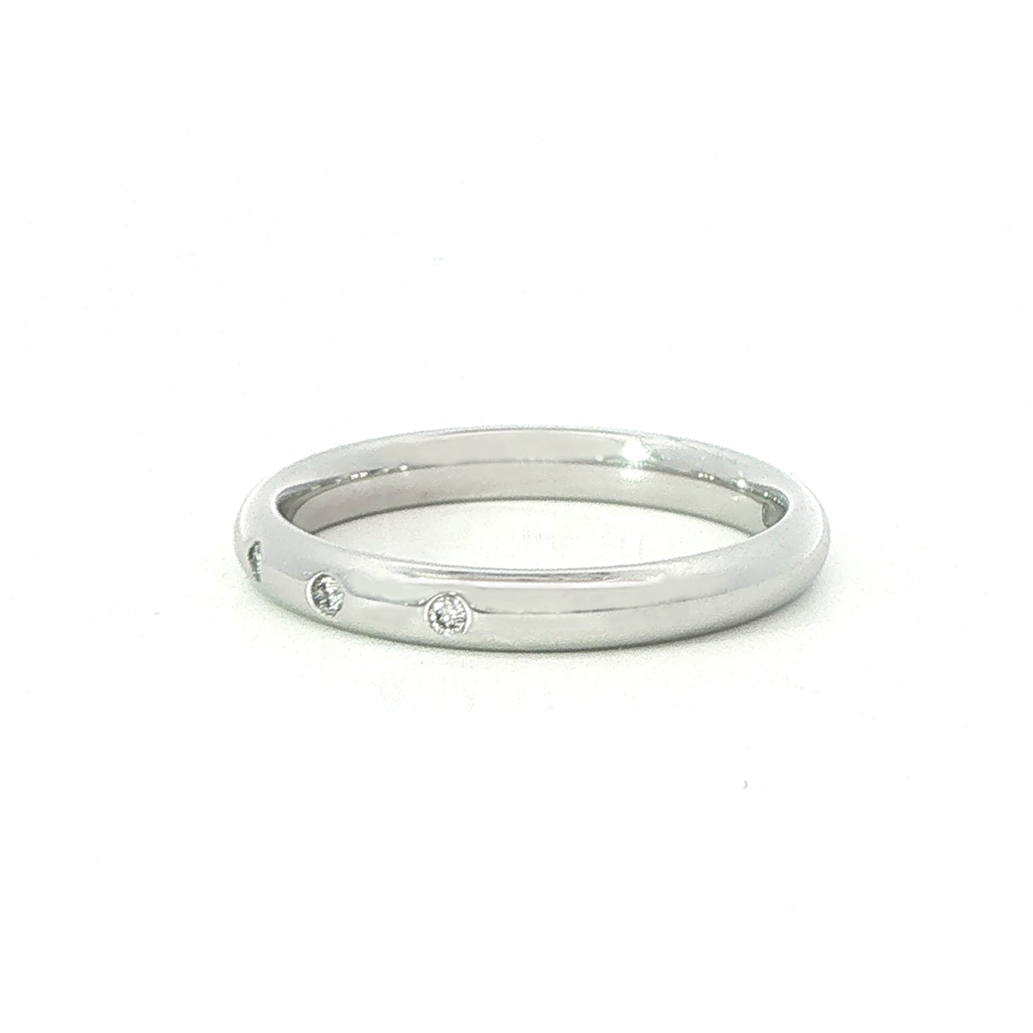Platinum Diamond Set Band
