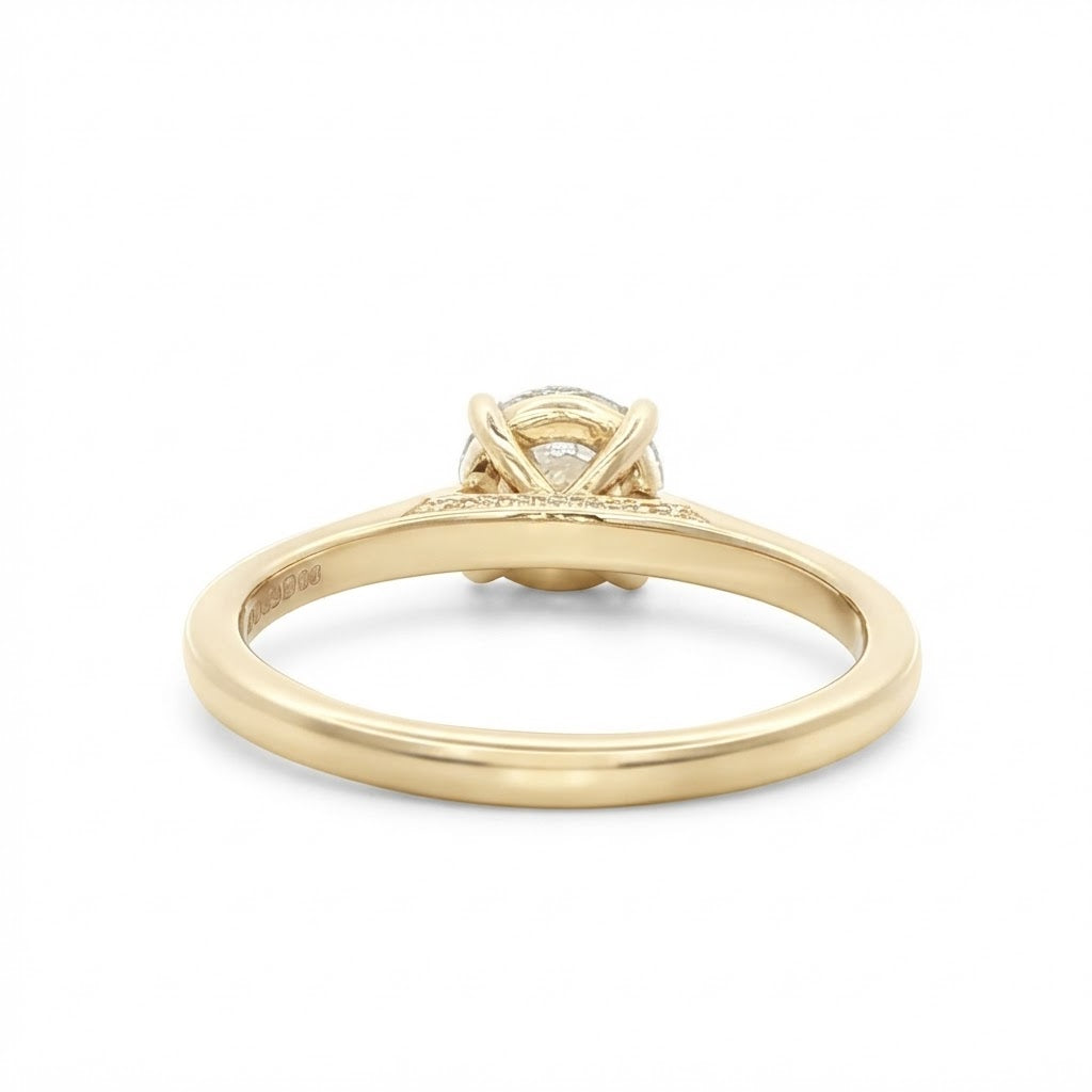 18 Carat Yellow Gold and Diamond Ring 1.00 Cts E Si1