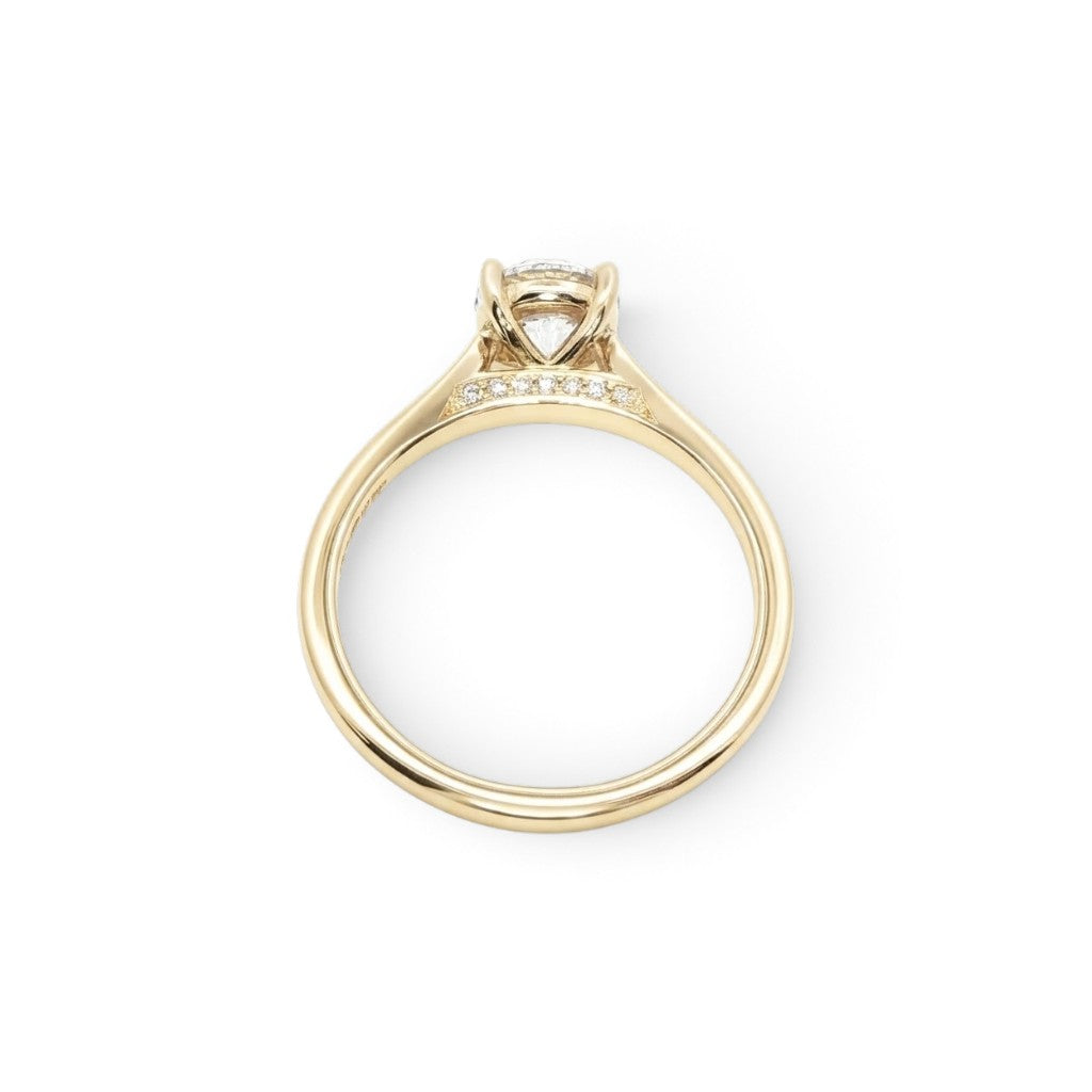 18 Carat Yellow Gold and Diamond Ring 1.00 Cts E Si1