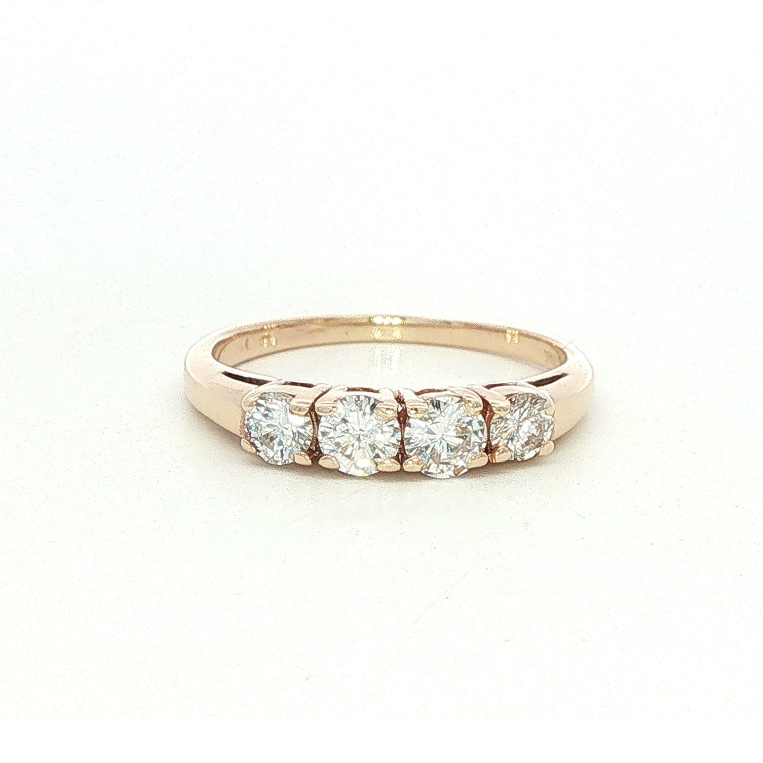 Modern Diamond Four Stone Ring