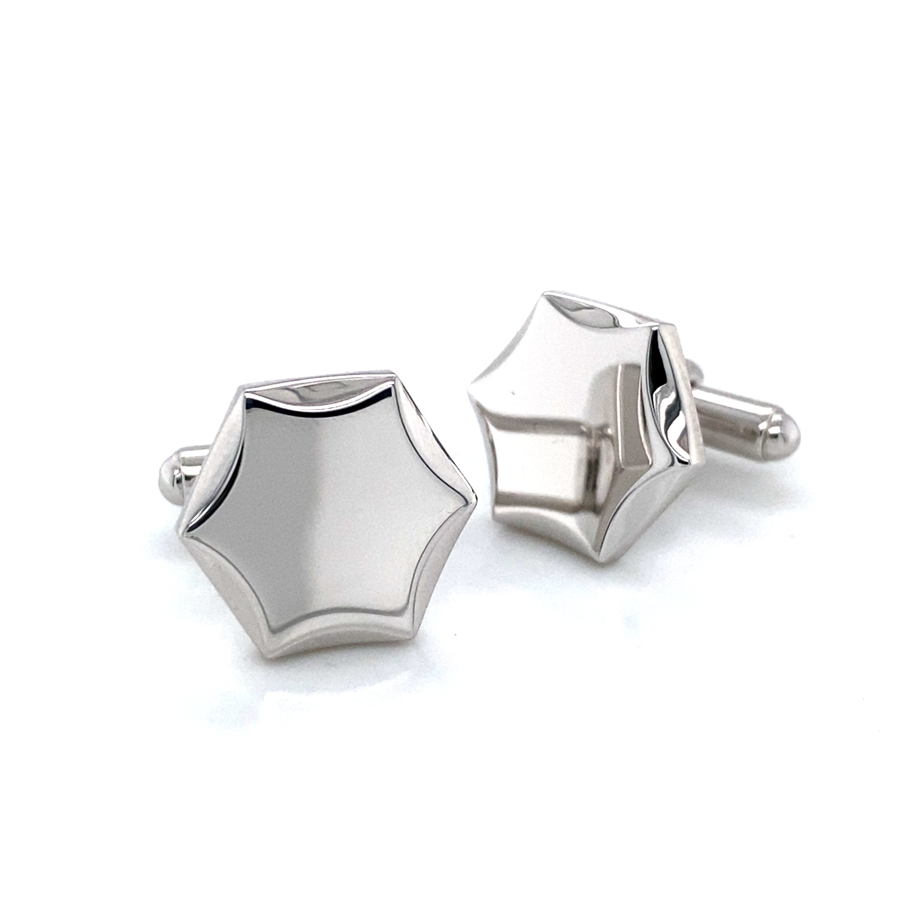 Sterling Silver Star Cufflinks