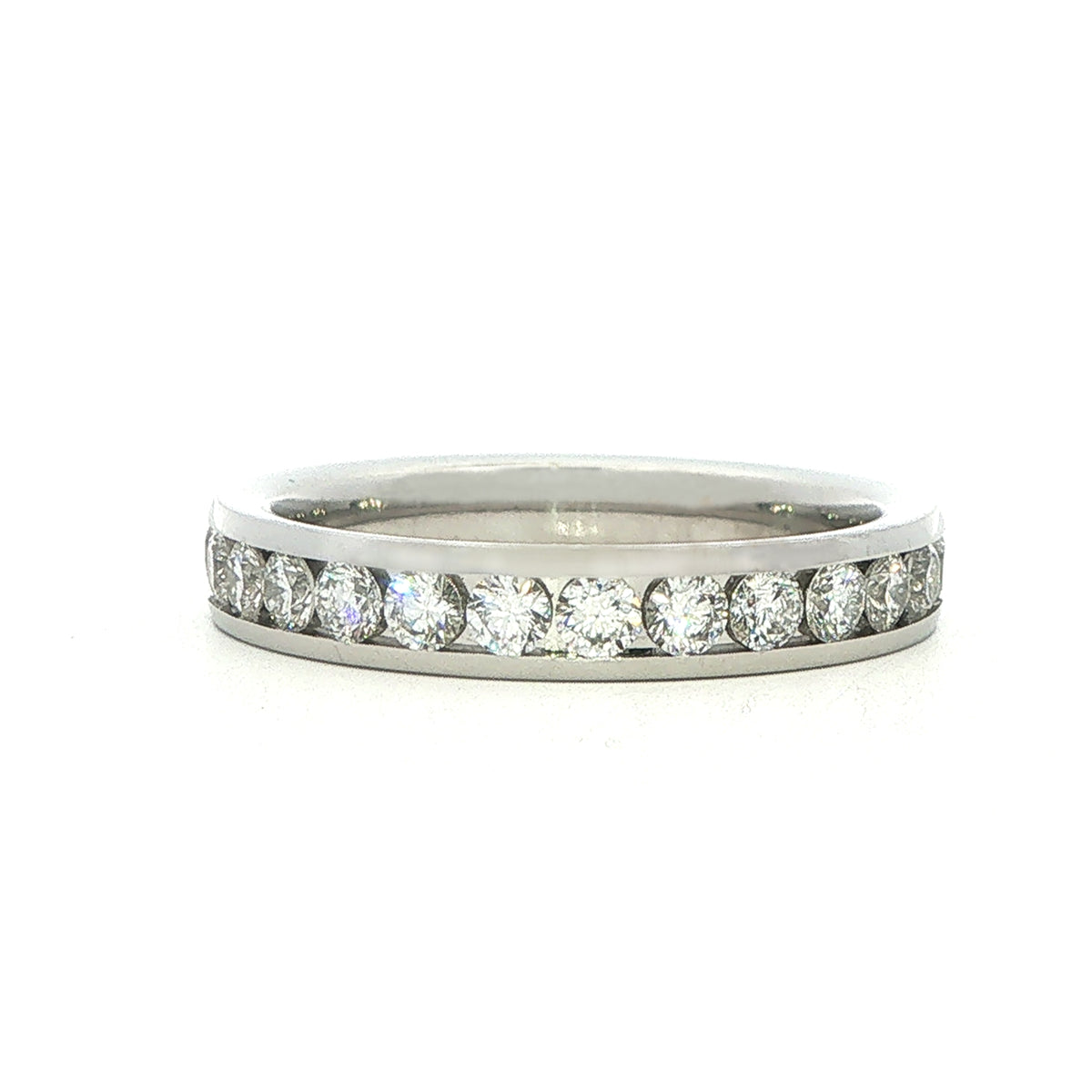 Platinum Full Eternity Style Ring with 1.08 Carats of Diamonds