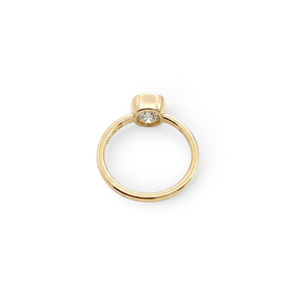 18 Carat Yellow Gold Old Cut Diamond Ring - 0.94 H/I Si
