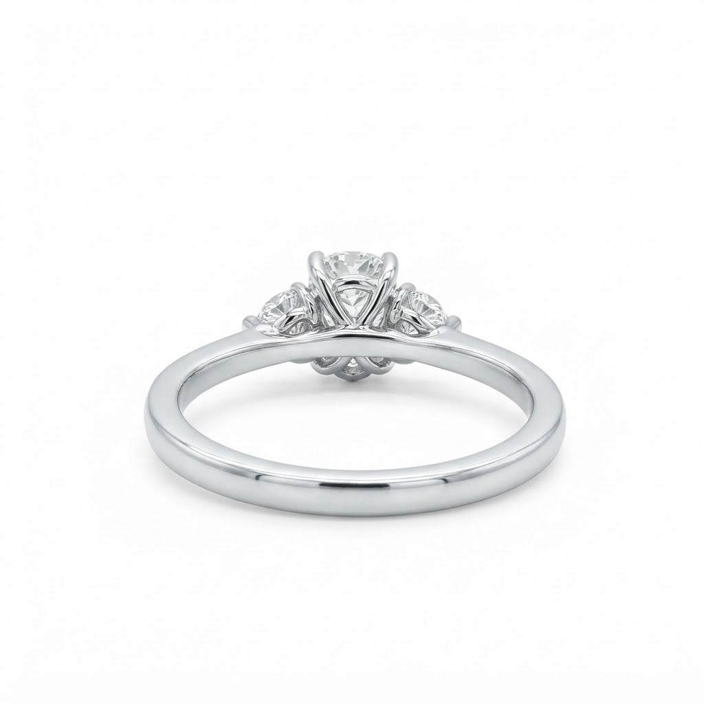 Platinum and Dimaond 3 Stone Ring 0.83 D VS2
