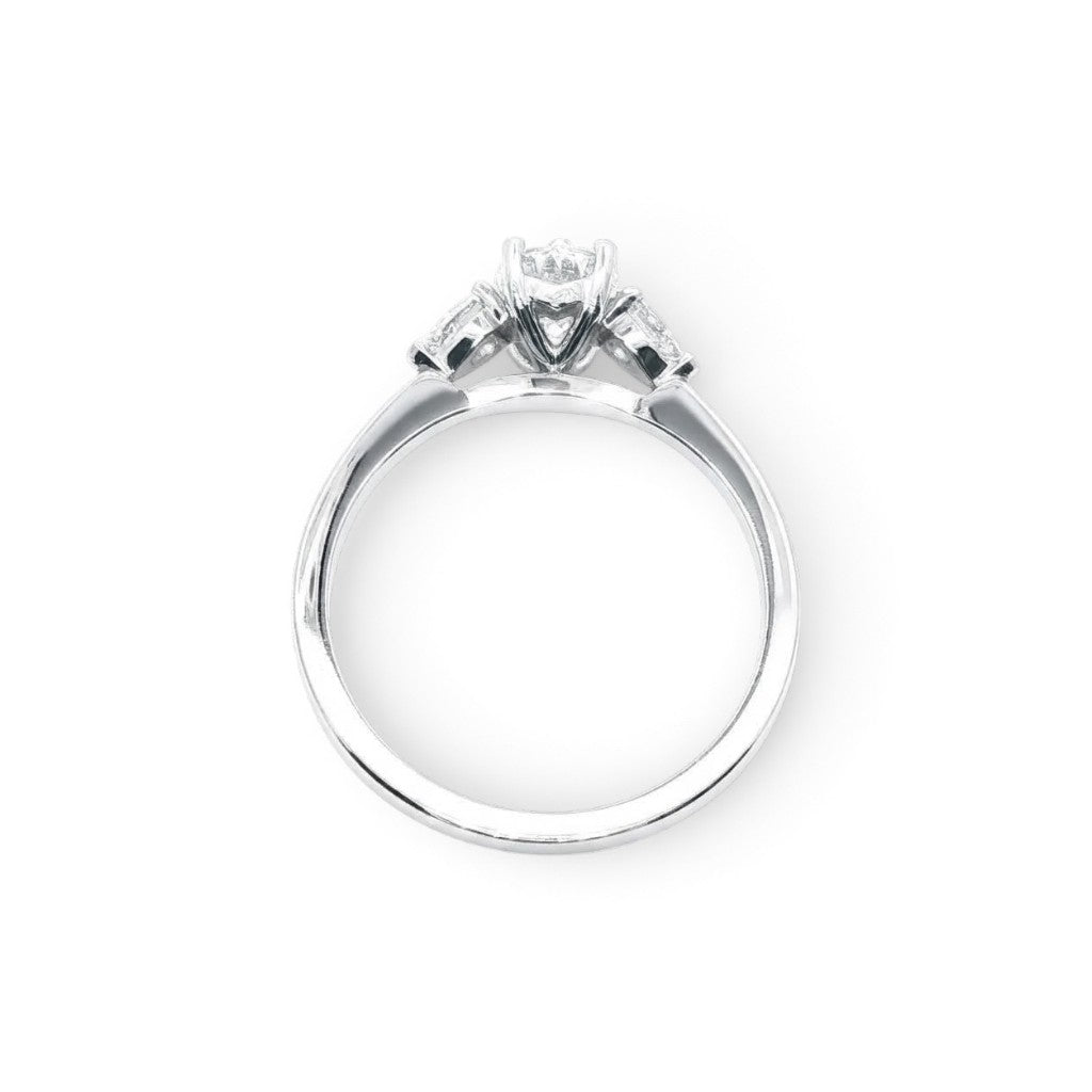 Platinum and Dimaond 3 Stone Ring 0.83 D VS2