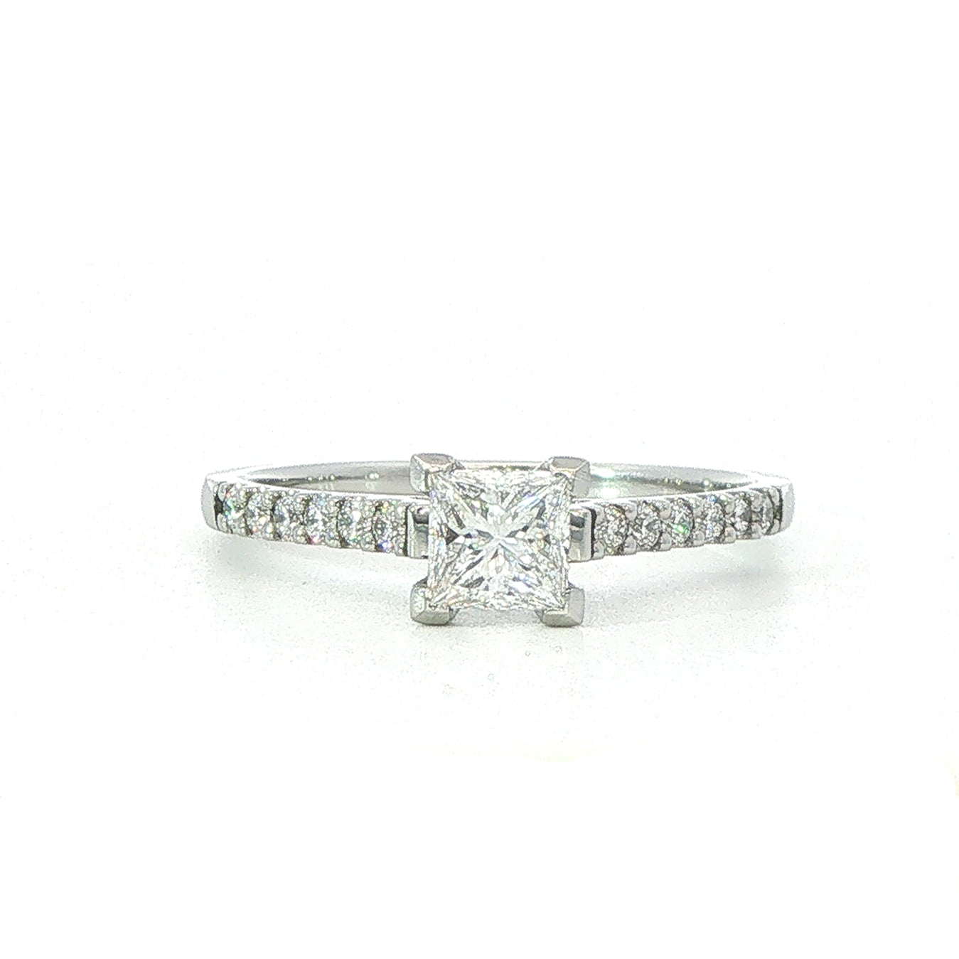 Platinum Princess Cut Diamond Ring