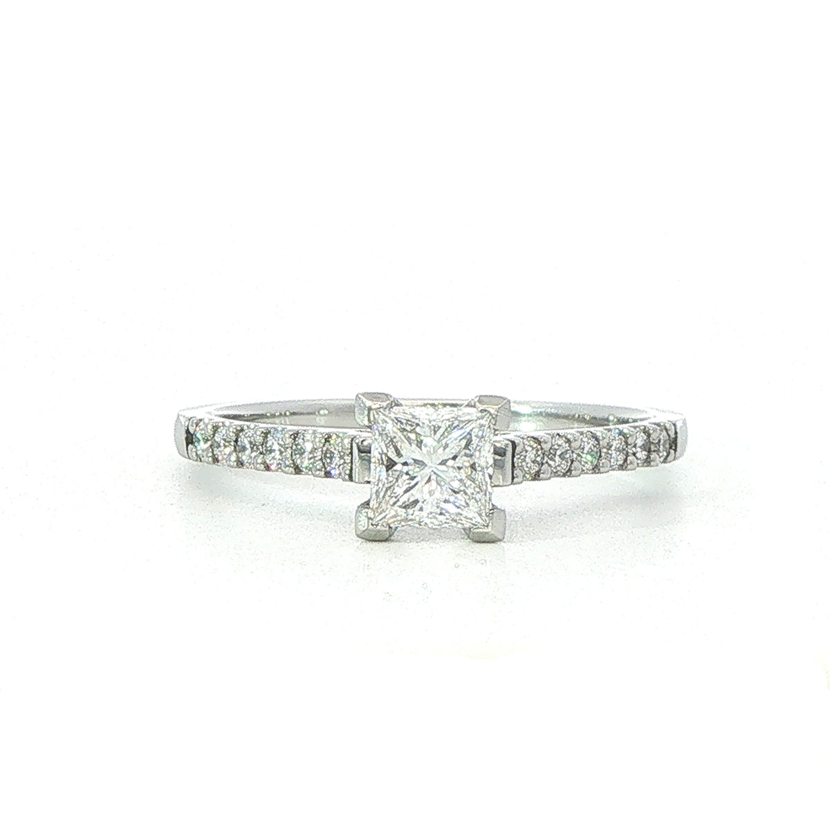 Platinum Princess Cut Diamond Ring