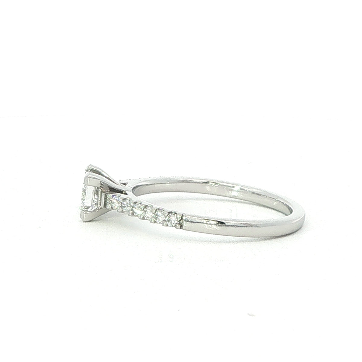 Platinum Princess Cut Diamond Ring