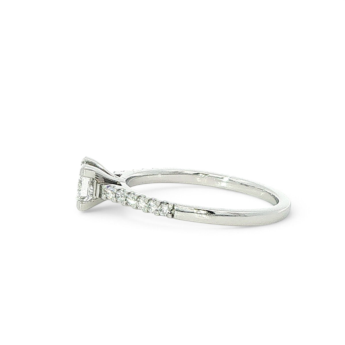 Platinum Princess Cut Diamond Ring
