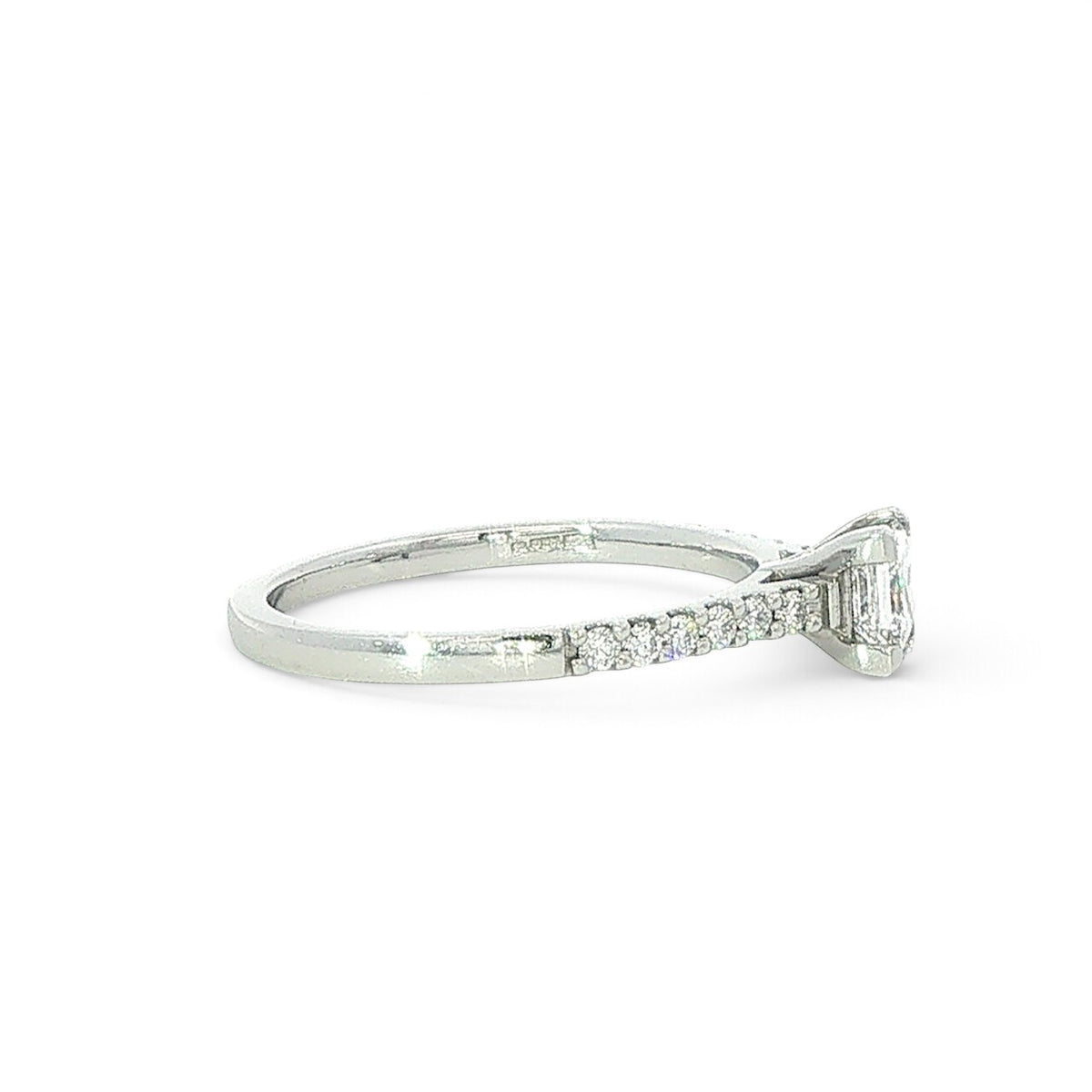 Platinum Princess Cut Diamond Ring