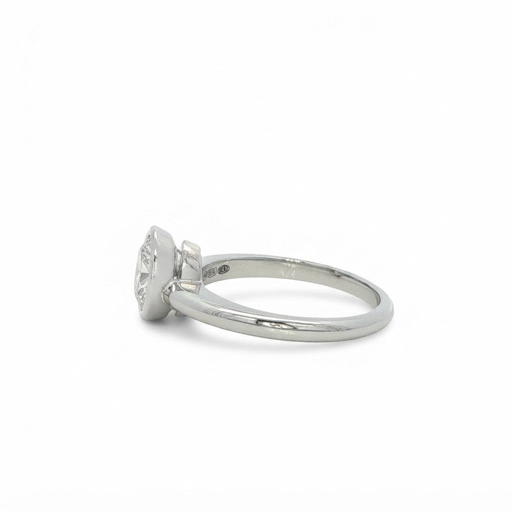 Platinum and Diamond Pear Shape Ring 0.50 GVS1