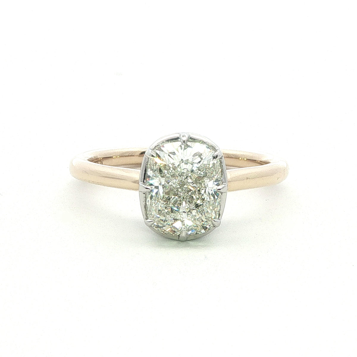 18 Carat and Platinum Single Stone Engagement Ring 2.00 carats H Si1