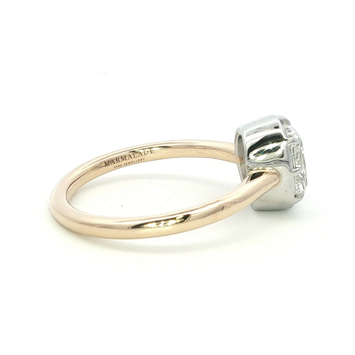 18 Carat and Platinum Single Stone Engagement Ring 2.00 carats H Si1