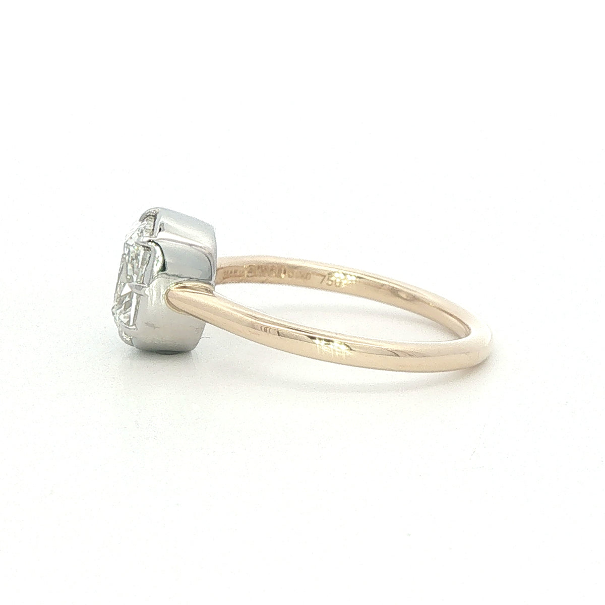 18 Carat and Platinum Single Stone Engagement Ring 2.00 carats H Si1