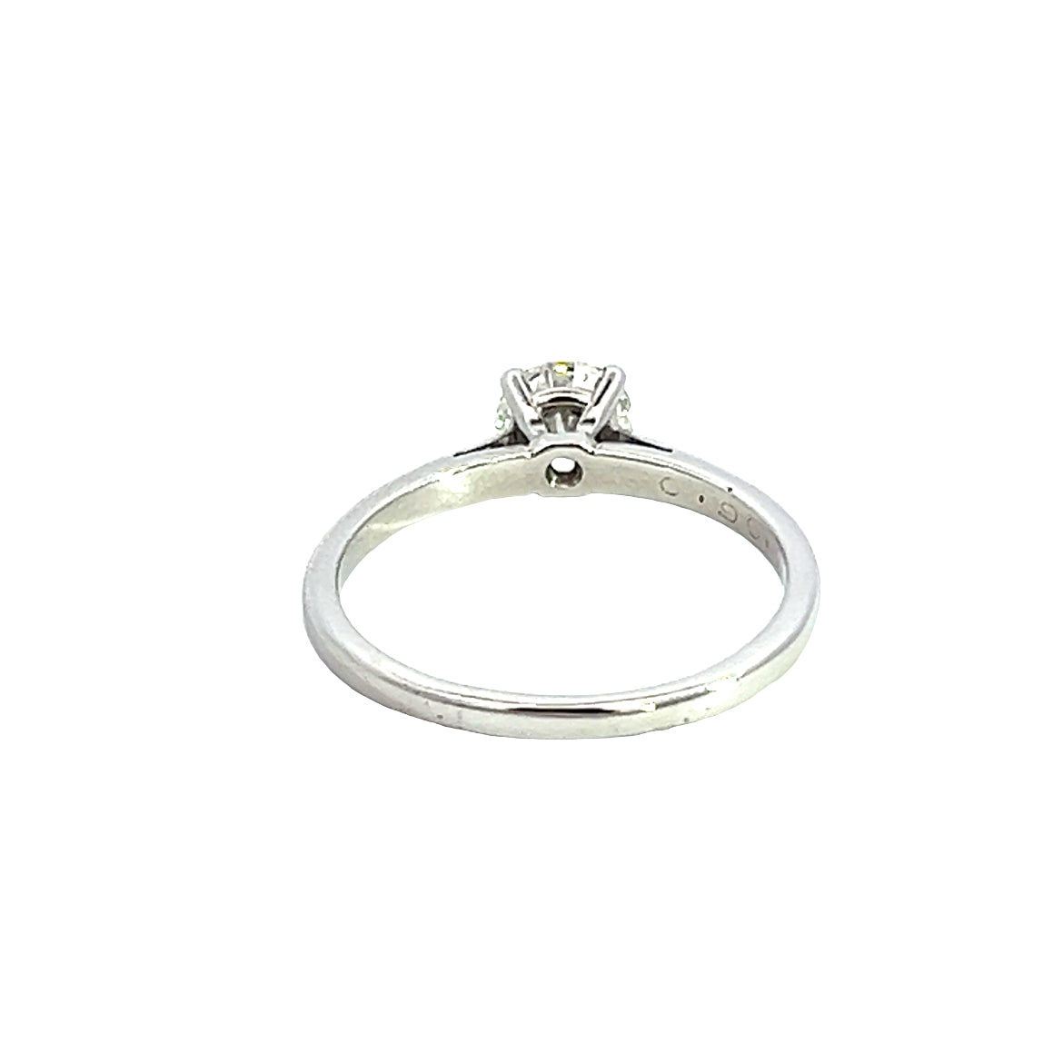 Platinum and Diamond Single Stone Engagement Ring