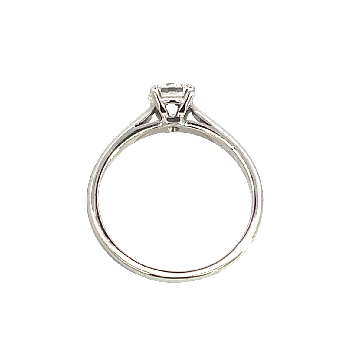Platinum and Diamond Single Stone Engagement Ring