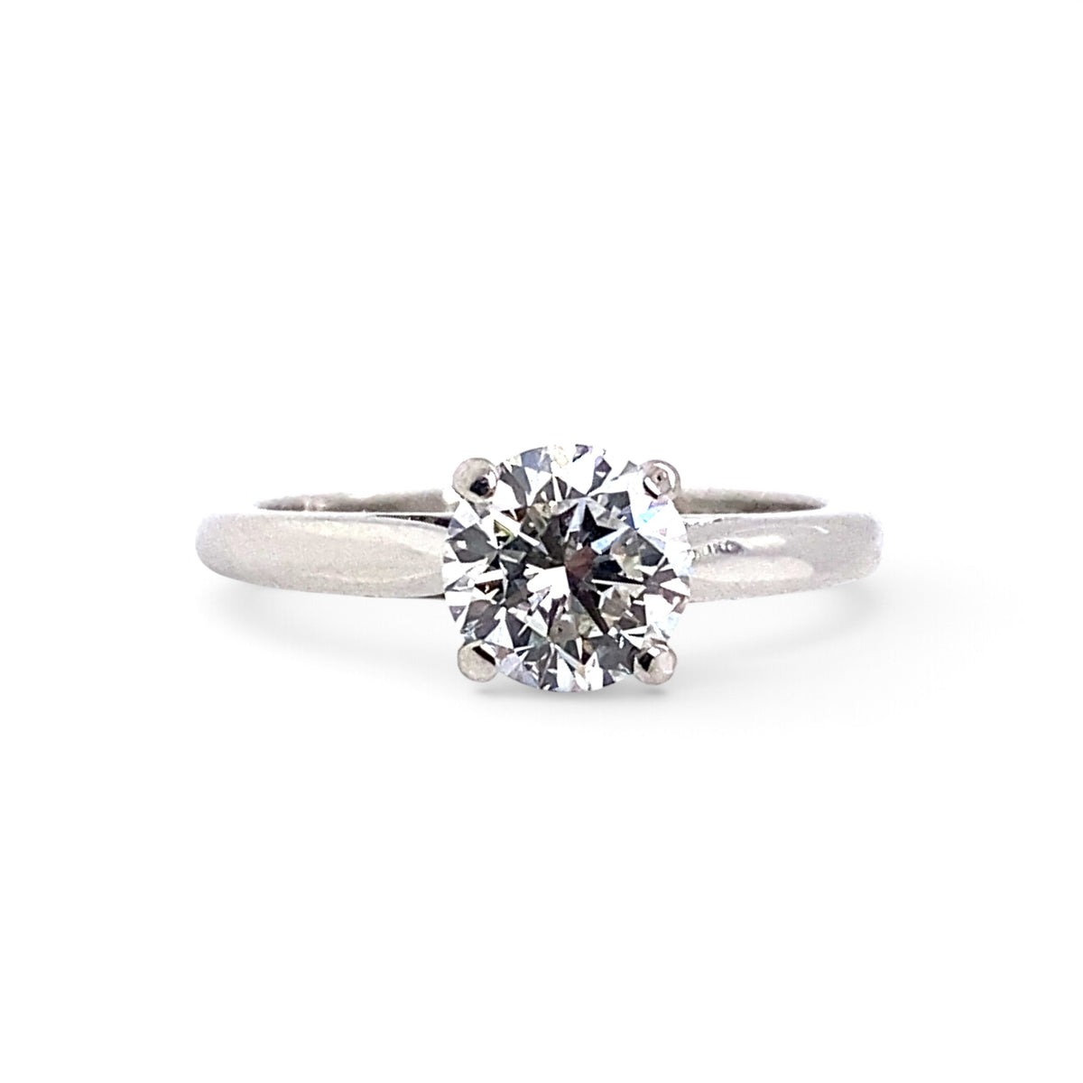 Platinum and Diamond Single Stone Engagement Ring