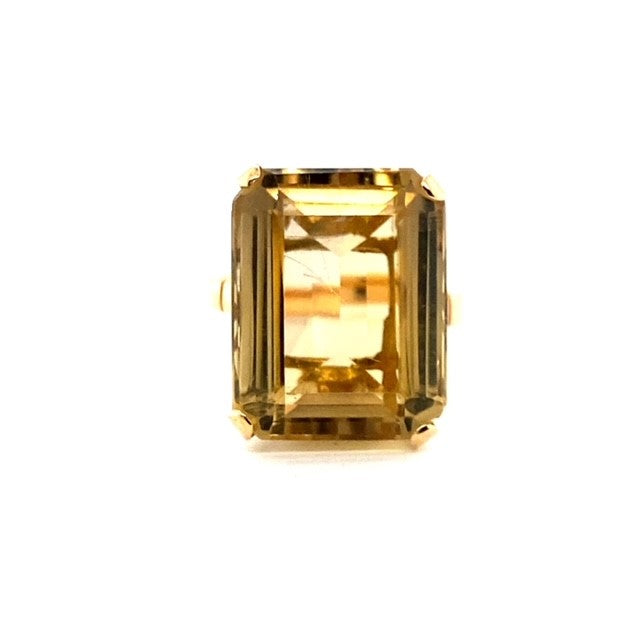 18ct Yellow Gold Quartz Ring