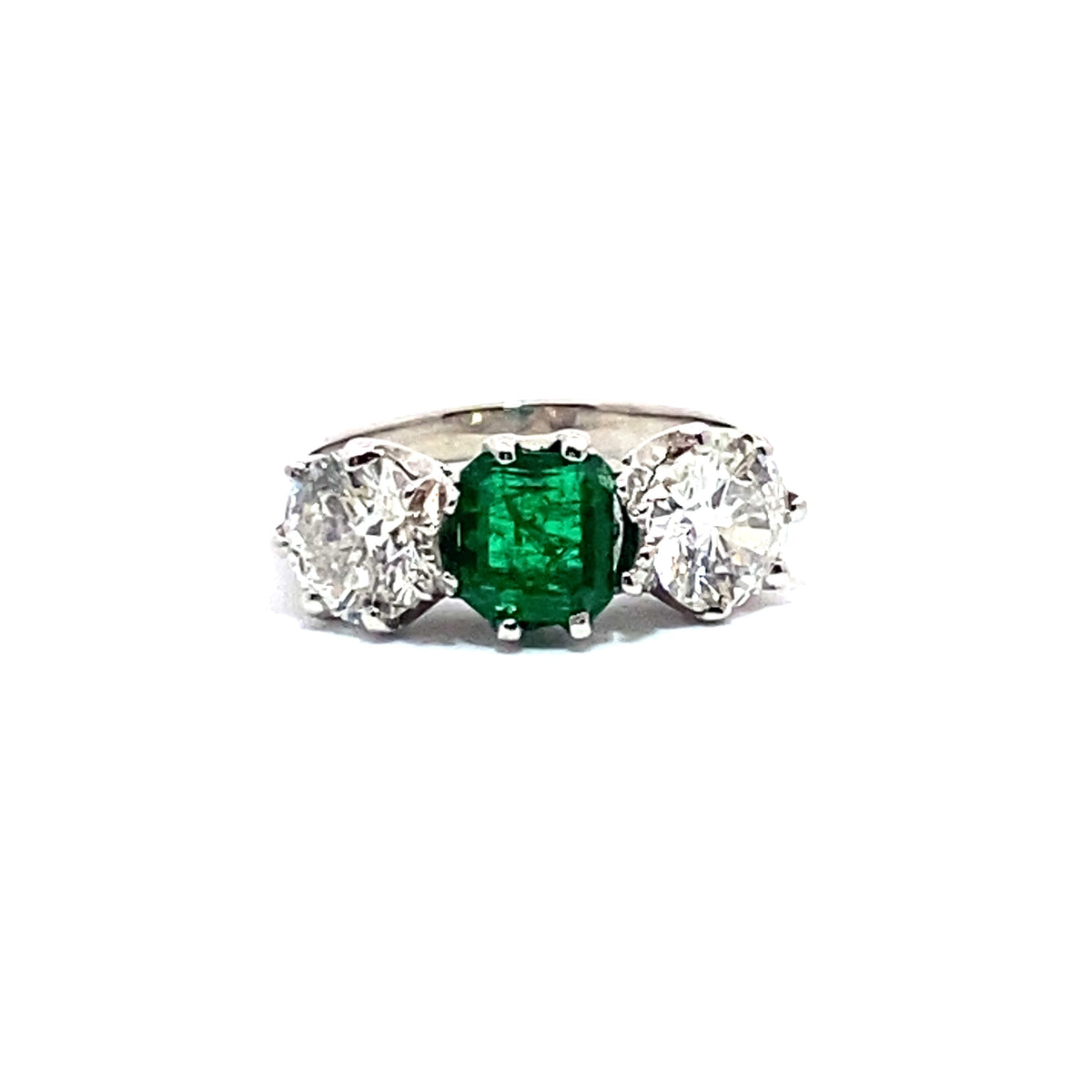Emerald and Diamond Ring