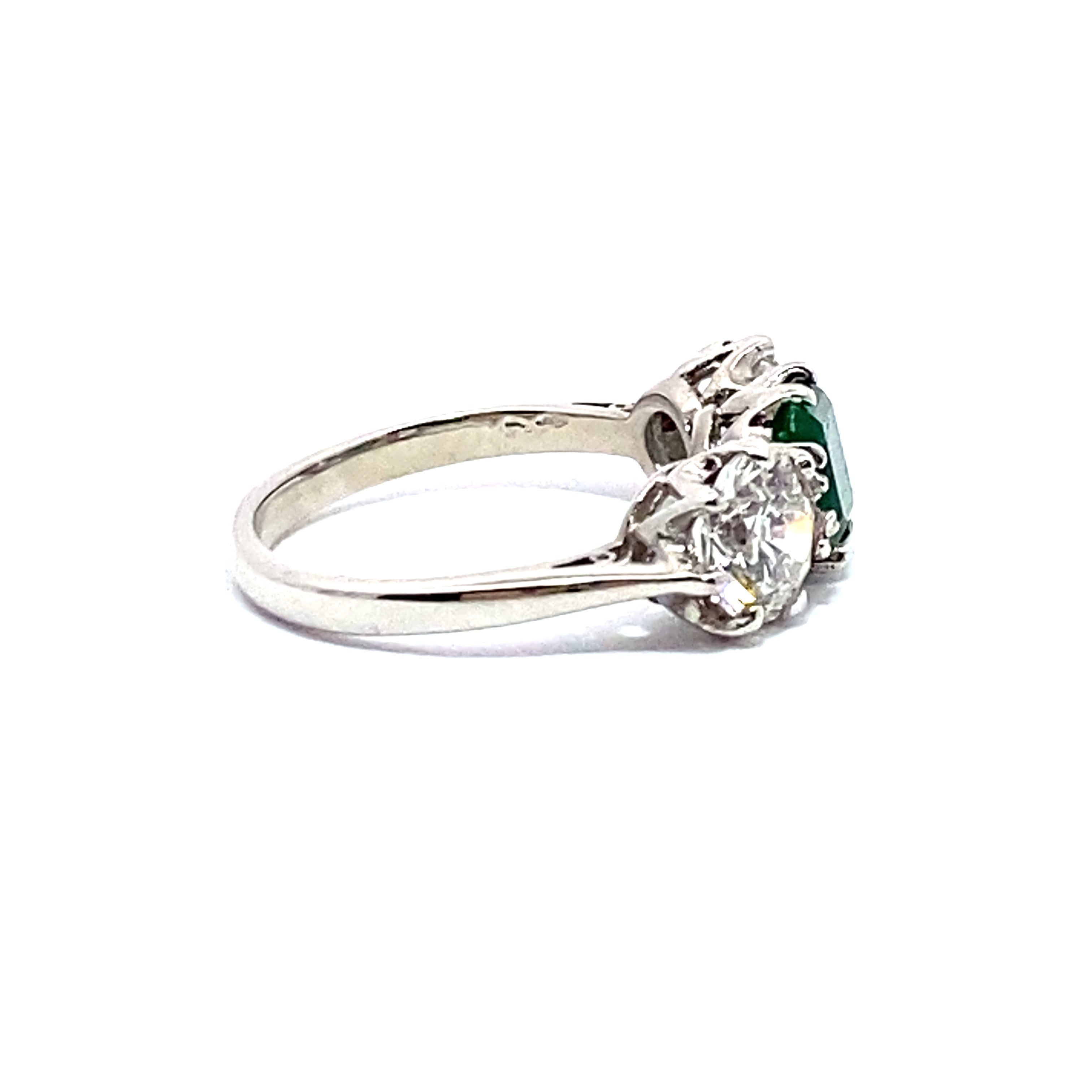 Emerald and Diamond Ring