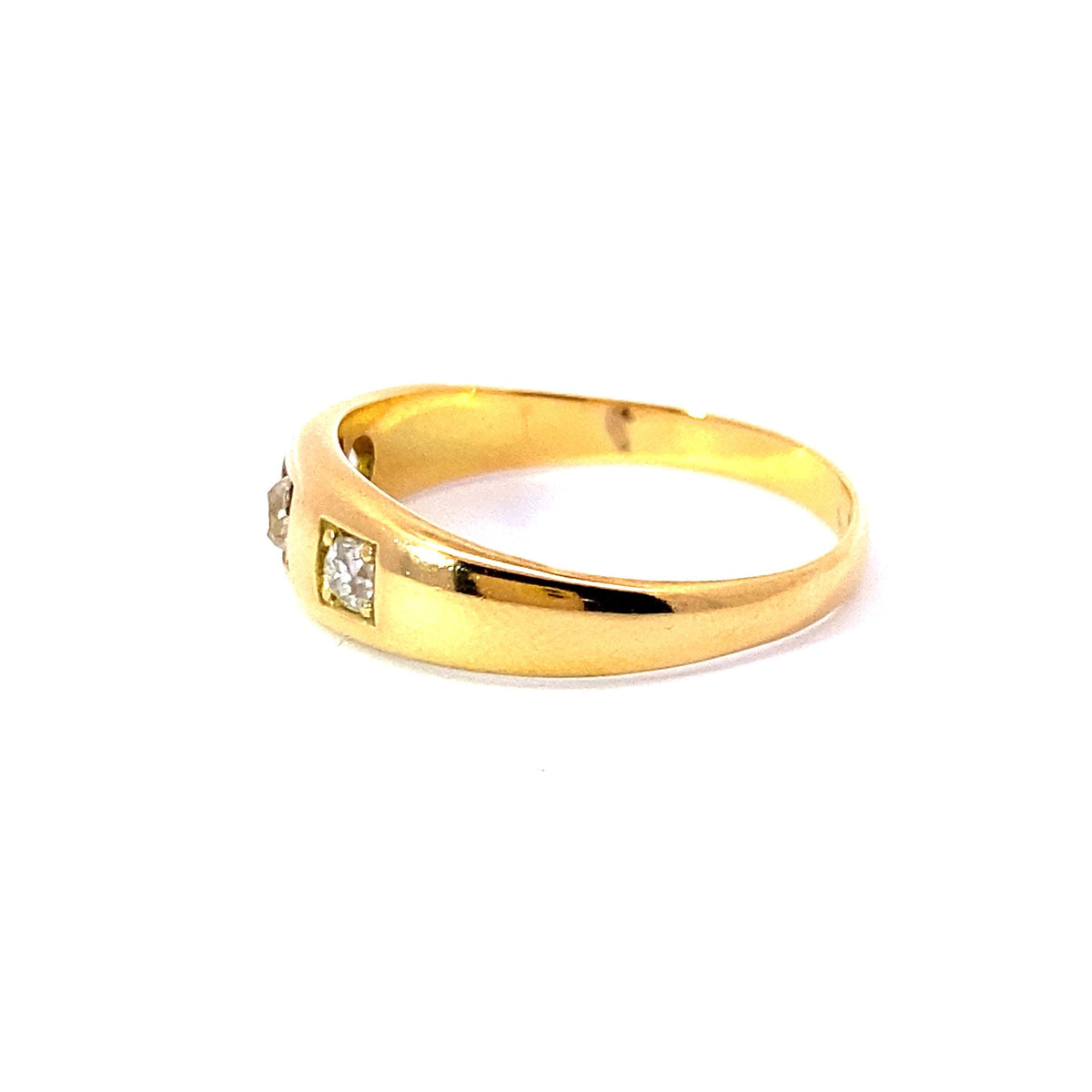 18ct Yellow Gold Old Cut Diamond Ring