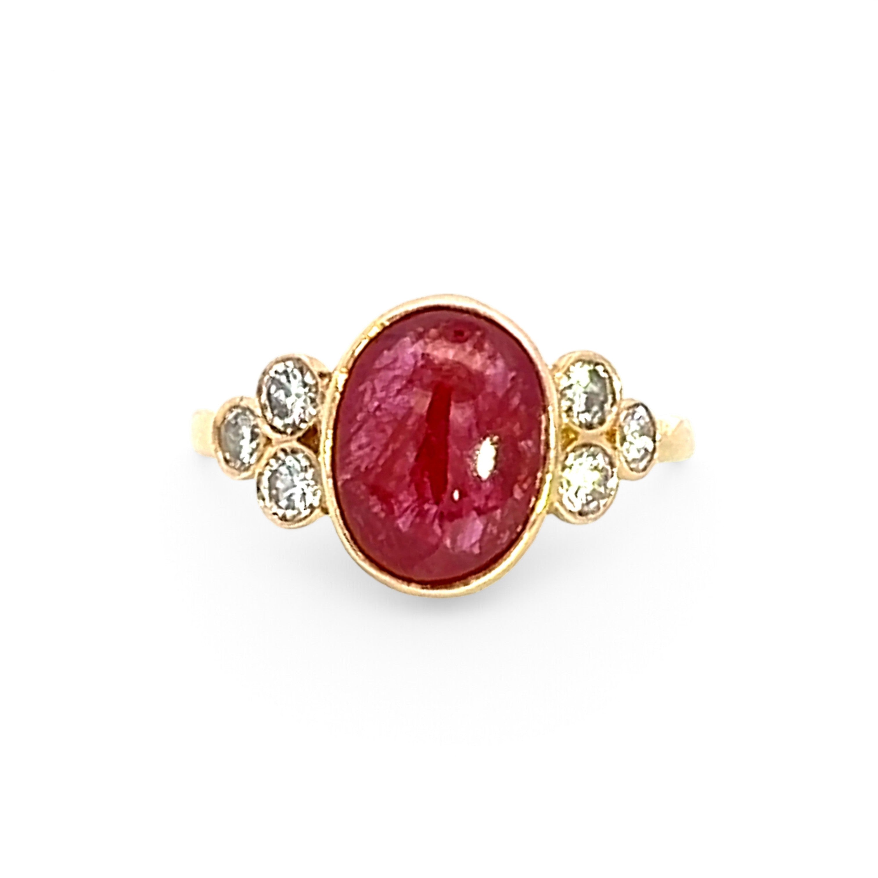 A Beautiful Cabochon Ruby Ring