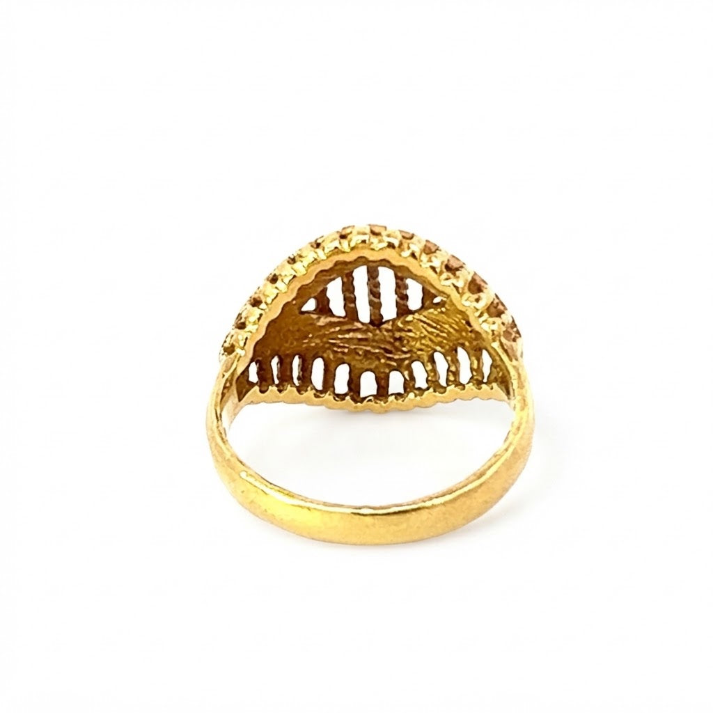 Yellow Gold Enamel Ring
