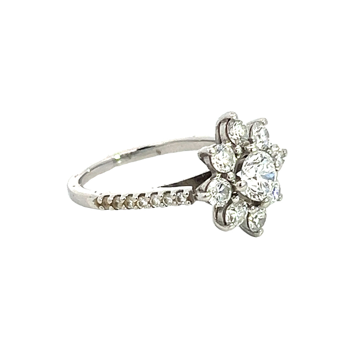 Stunning Diamond Flower Cluster Ring