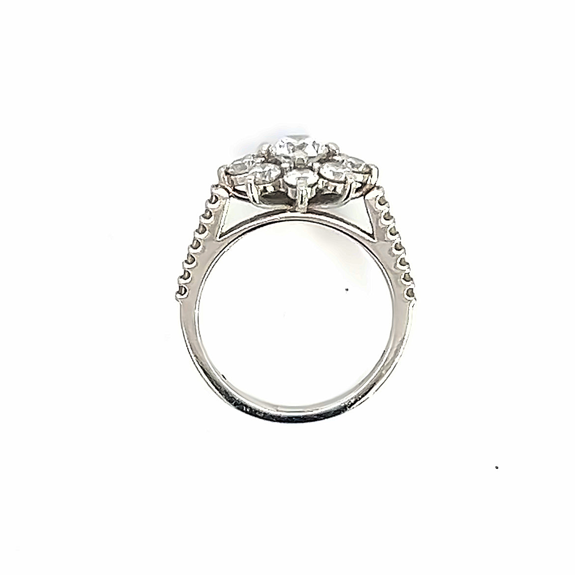 Stunning Diamond Flower Cluster Ring